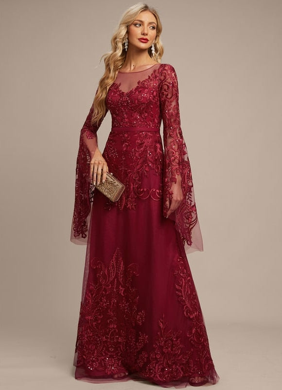 Robe de Soirée Bordeaux Enchantée - gallery 4