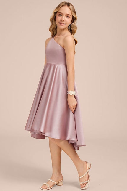 Robe de Soirée Satin Lilas Chic - gallery 5