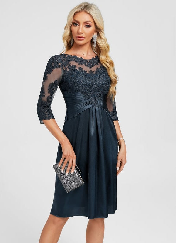 Robe de Soirée Satin Brodée - gallery 4