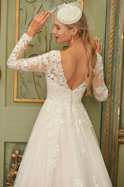 Robe De Soirée Grande Taille Blanche - gallery 4
