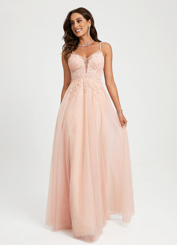 Robe de Soirée Éclat Poudré - gallery 3