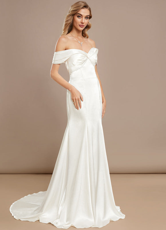 Robe de Soirée Satinée Sirène - gallery 1