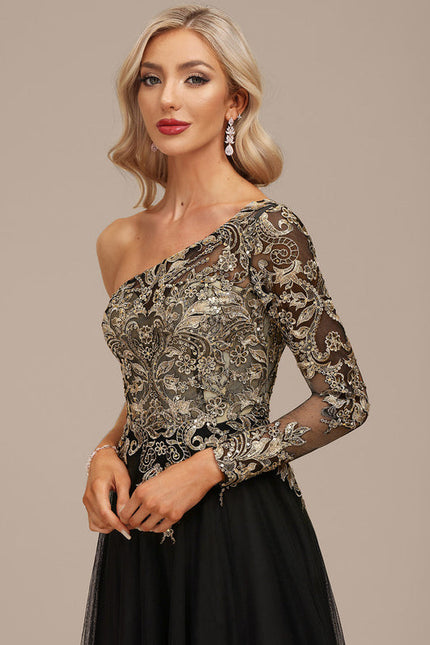 Robe de Soirée Noir Futuriste - gallery 8