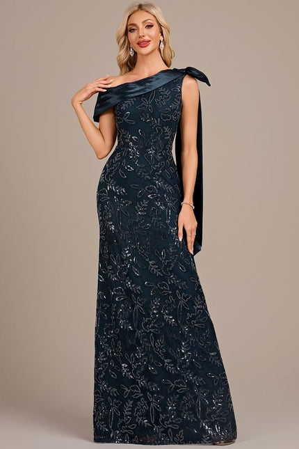 Robe De Soirée Longue Élégante Manche Longue