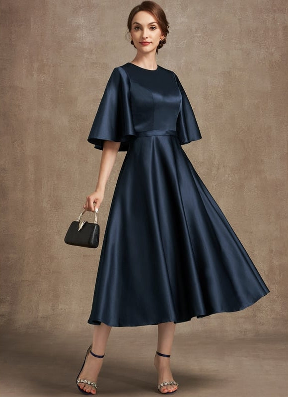 Robe de Soirée Nuit Étoilée Satin