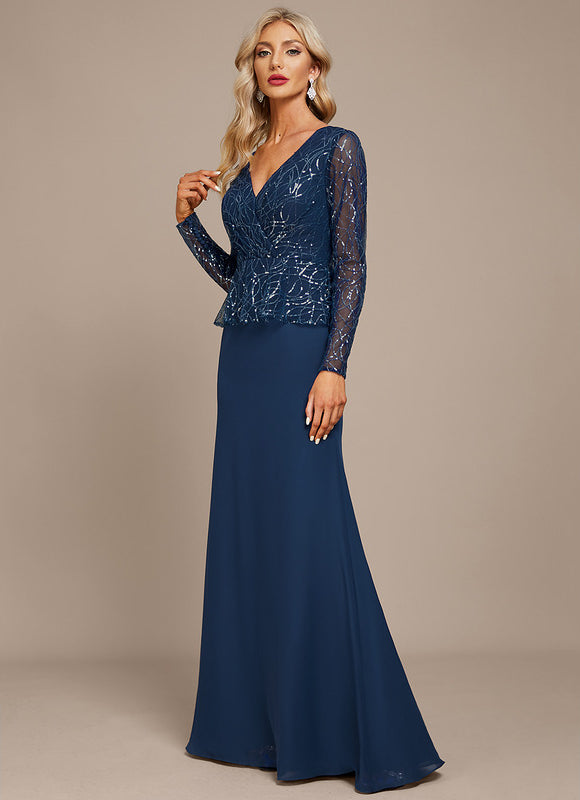 Robe de Soirée Velours Saphir - gallery 2