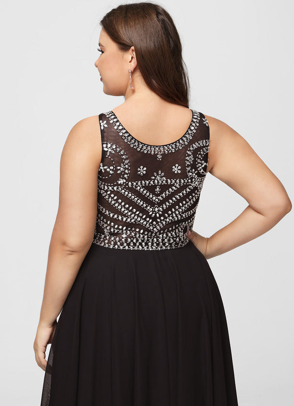 Robe de Soirée Noir Élégant Flottant - gallery 8