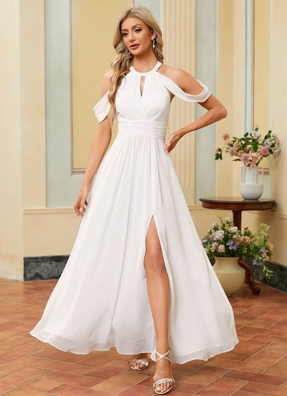 Robe De Soirée Longue Blanche Pour Mariage