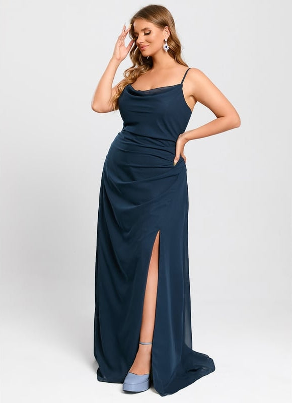 Robe De Soirée En Mousseline - gallery 8