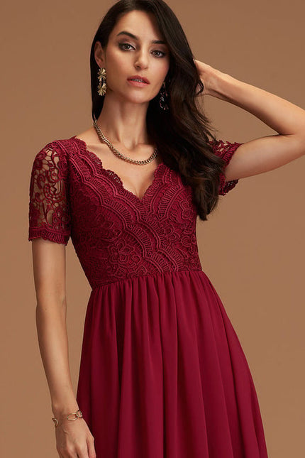 Robe de Soirée Pêche Éclatante - gallery 4