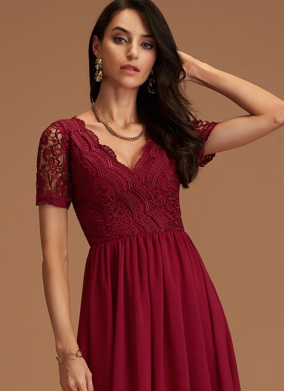 Robe de Soirée Pêche Éclatante - gallery 4