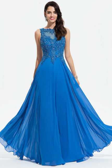Robe de Soirée Noir Élégant Flottant