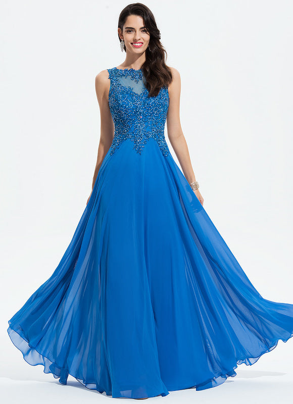 Robe de Soirée Noir Élégant Flottant