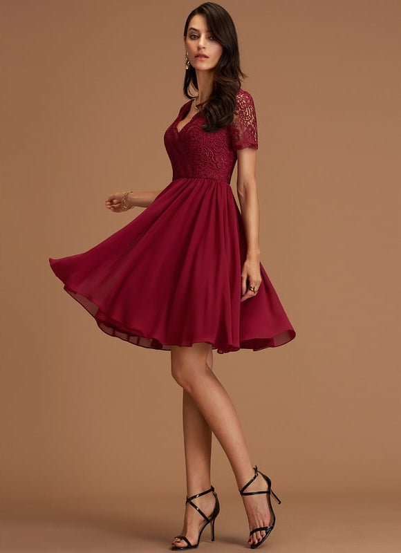 Robe de Soirée Pêche Éclatante - gallery 3