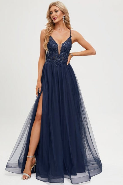 Robe de Soirée Tulle Luxueux - gallery 1