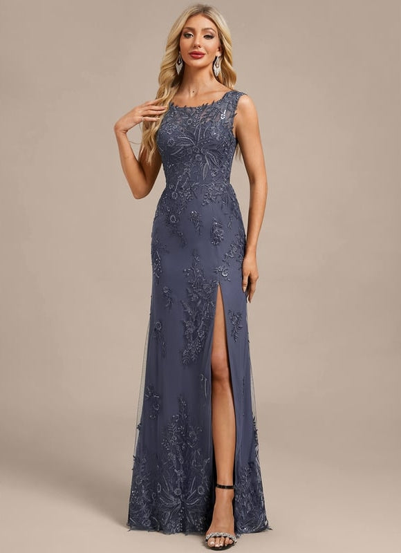 Robe de Soirée Violet Élégant - gallery 6