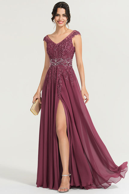 Robe de Soirée Éclat Rubis Flottant