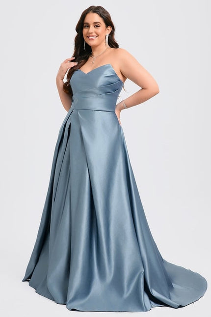 Robe de Soirée Aube Satinée - gallery 8