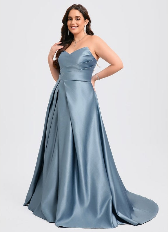 Robe de Soirée Aube Satinée - gallery 8