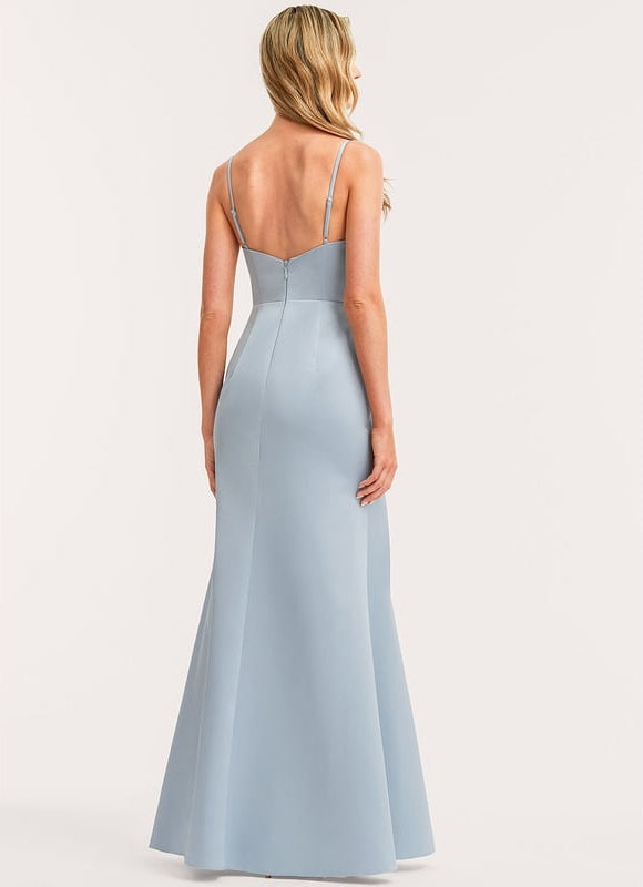 Robe de Soirée Satin Mauve Élégant - gallery 6