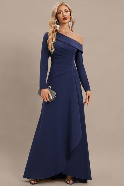 Robe de Soirée Élégance Indigo Fluidité