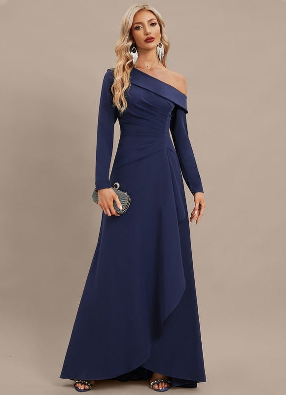 Robe de Soirée Élégance Indigo Fluidité