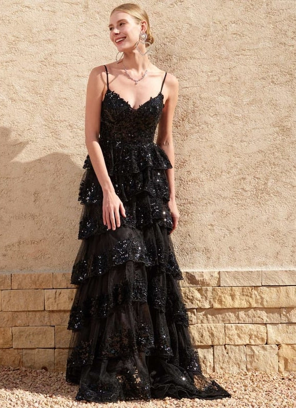 Robe de Soirée Nocturne Éclatante