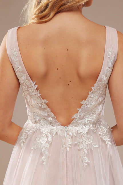 Robe De Soirée Grande Taille Blanche - gallery 1