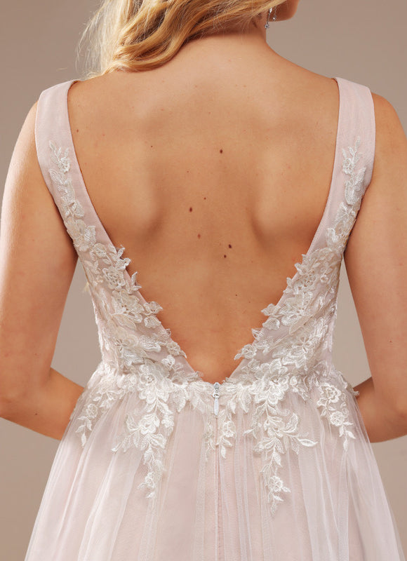 Robe De Soirée Grande Taille Blanche - gallery 1