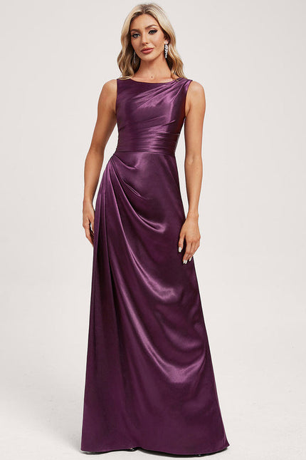Robe de Soirée Velours Daméthyste - gallery 1