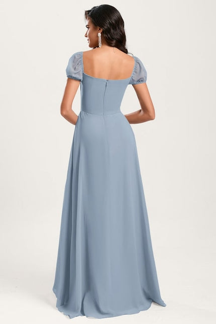 Robe de Soirée Fluide Vert Deau - gallery 1