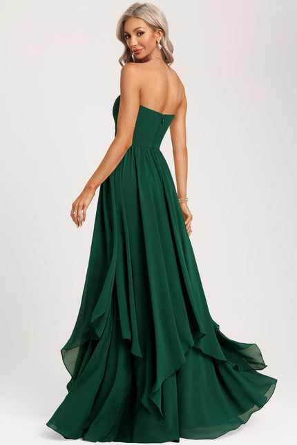 Robe de Soirée Satin Cascade - gallery 5
