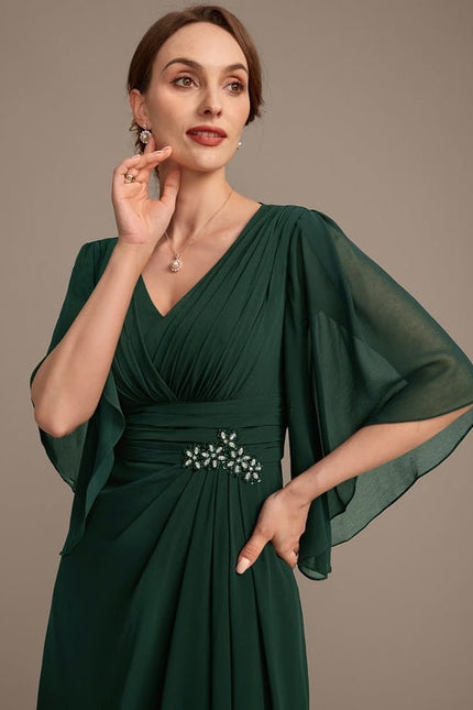 Robe de Soirée Mousseline Chic - gallery 1