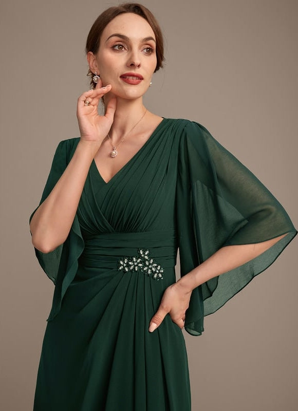 Robe de Soirée Mousseline Chic - gallery 1