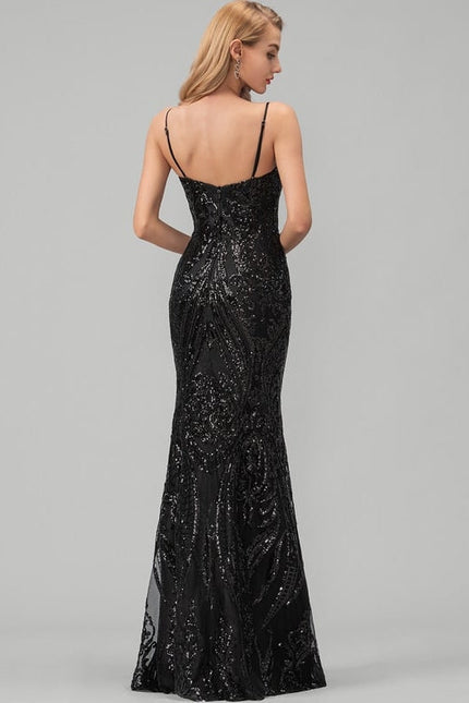 Robe de Soirée Noir Éclat - gallery 1