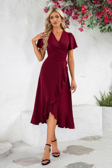 Robe de Soirée Chic Plissé Asymétrique