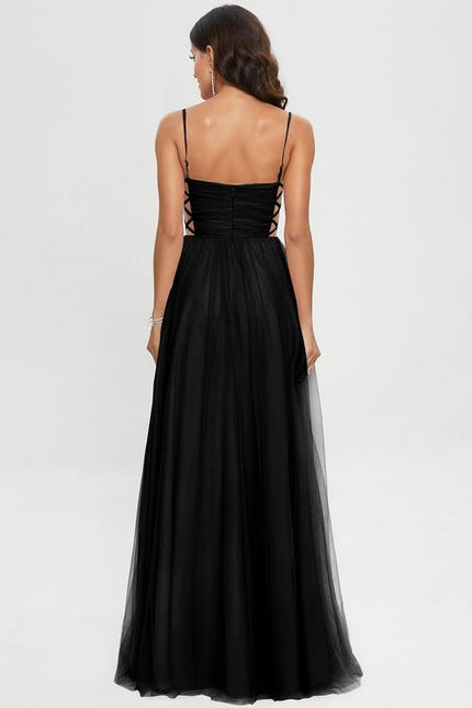 Robe de Soirée Tulle Sombre - gallery 1