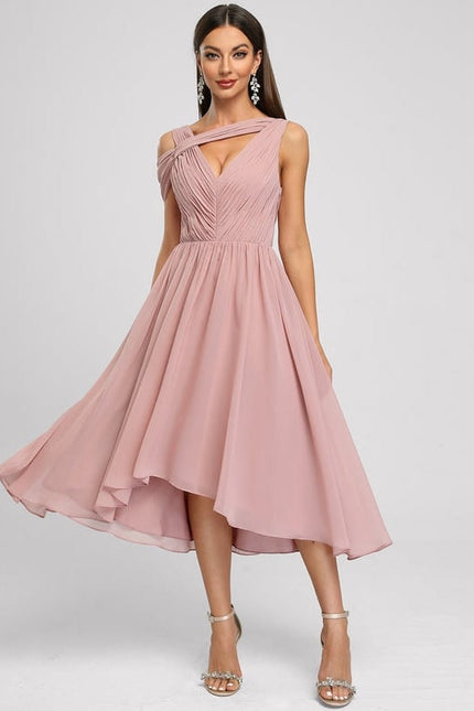 Robe Rose Pale De Soirée - gallery 1