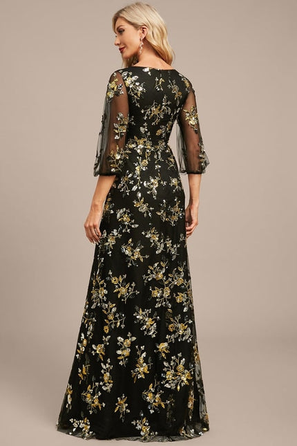 Robe de Soirée Fleurie Éclatante - gallery 7