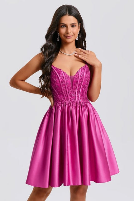 Robe de Soirée Satinée Éclatante - gallery 3