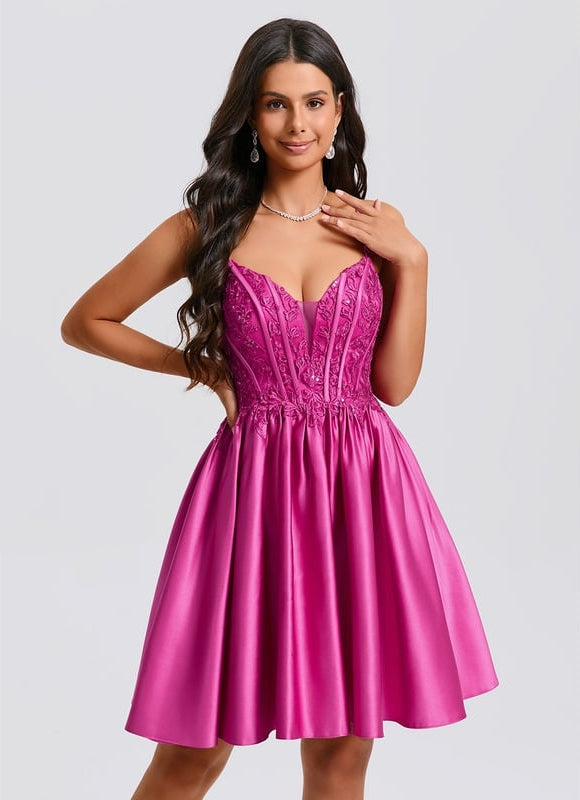 Robe de Soirée Satinée Éclatante - gallery 3