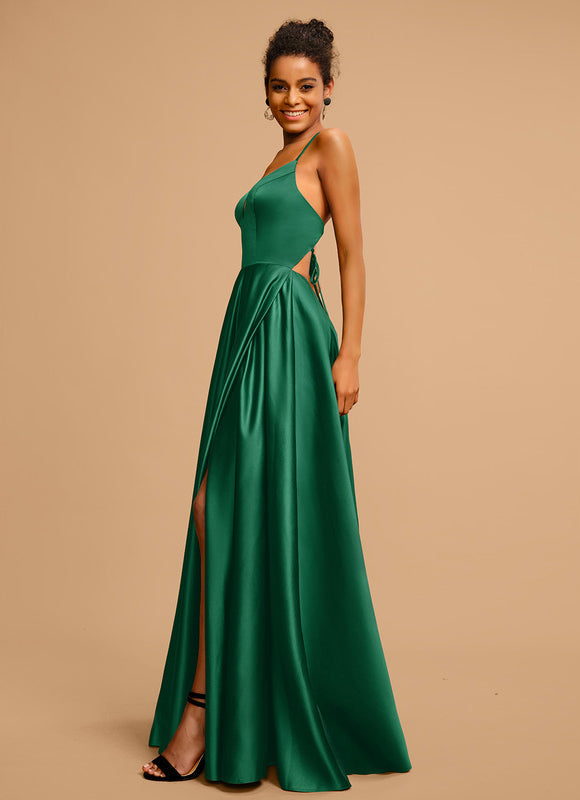 Robe de Soirée Satin Éclairée - gallery 1