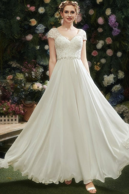 Robe de Soirée Éthérée Blanc - gallery 5