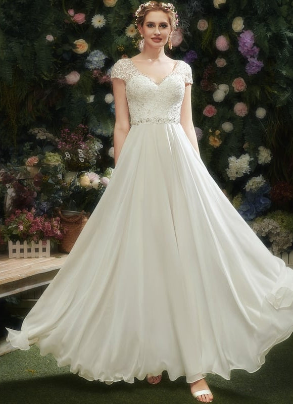 Robe de Soirée Éthérée Blanc - gallery 5
