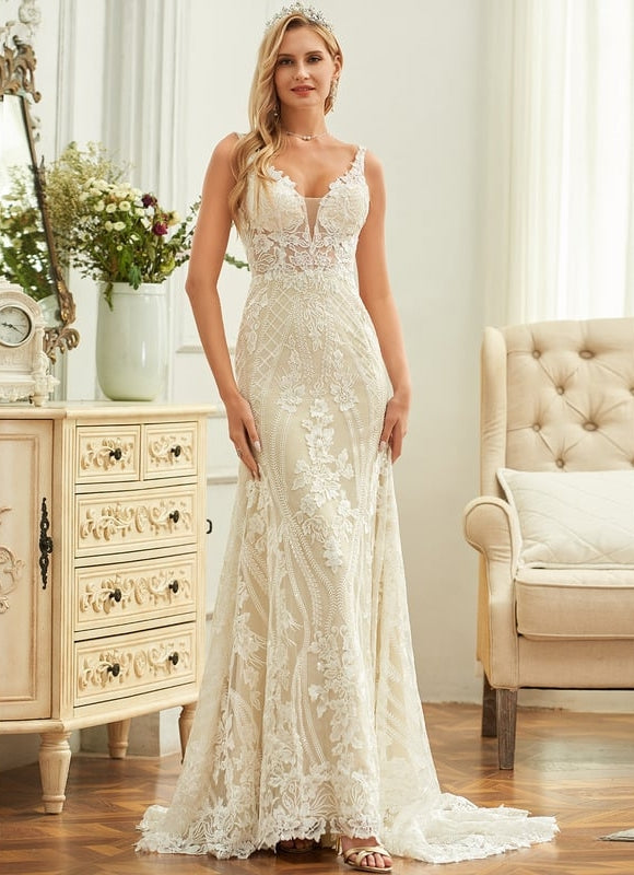 Robe de Soirée Sirène Tulle - gallery 1