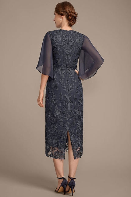 Robe de Soirée Élégance Marine Floral - gallery 6