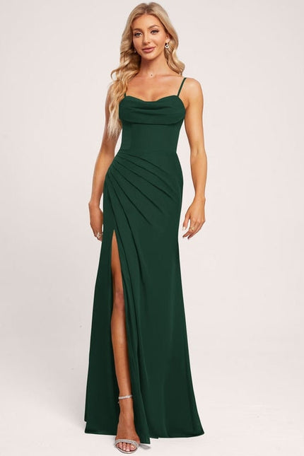 Robe de Soirée Vert Émeraude Chic