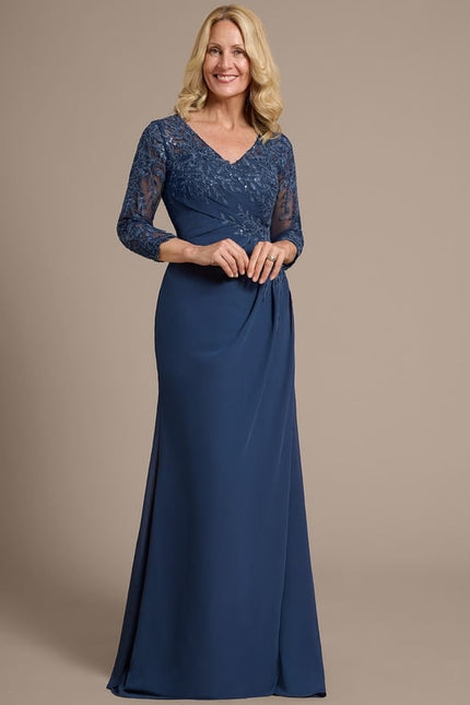 Robe de Soirée Bleu Élégant - gallery 2