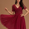 Robe de Soirée Pêche Éclatante