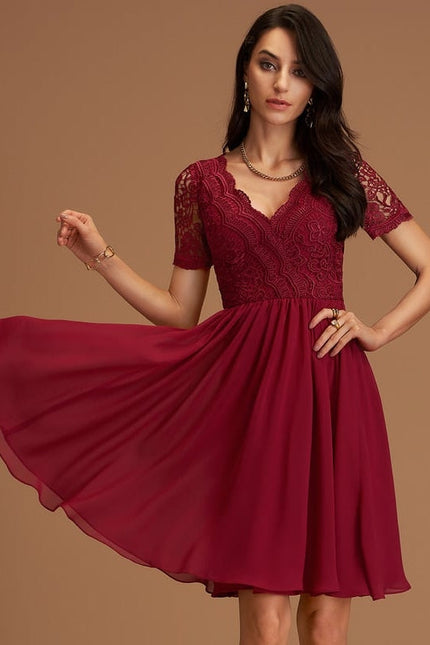 Robe de Soirée Pêche Éclatante